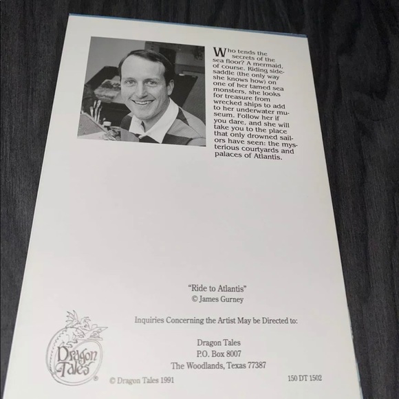 VTG DRAGON TALES “Ride To Atlantis” Greeting Cards - Picture 2 of 4